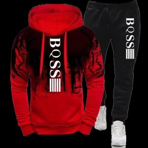 New Men's Sets Autumn Bicycle pullover Hoodie