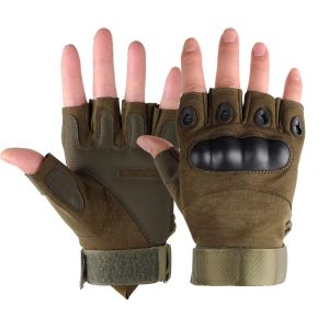 Tactical Hard Knuckle Half finger Gloves