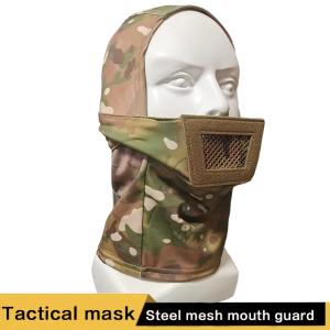 Tactical Full Face Steel Mesh Mask Hunting Airsoft Paintball